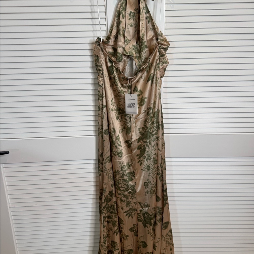 Reformation Veria Silk Maxi Dress Symphonic Brand New - Picture 6 of 10